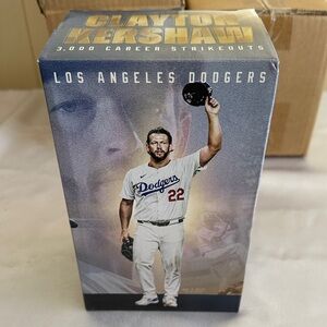 Clayton Kershaw Los Angeles Dodgers 3000 Strickouts, Commemorative Bobblehead
